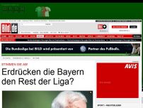 Bild zum Artikel: Nach Völler-Warnung - Erdrücken die Bayern den Rest der Liga?