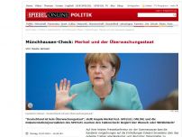 Bild zum Artikel: Münchhausen-Check: Merkel und der Überwachungsstaat