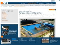 Bild zum Artikel: Polizei stoppt Jugendliche - 
Spritztour mit einem fahrbahren Pool