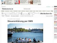Bild zum Artikel: Schweden: Steuererklärung per SMS