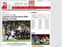 Bild zum Artikel: EM-Gastgeber raus  -  

Jenseits von Schweden! DFB-Mädels im Finale