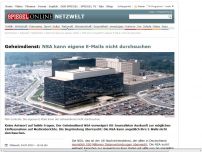 Bild zum Artikel: Geheimdienst: NSA kann eigene E-Mails nicht durchsuchen