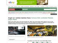 Bild zum Artikel: Angst vor rechten Aachen-Fans: Fortuna Köln verbietet Plakate gegen Nazis