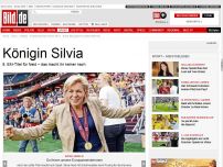 Bild zum Artikel: Königin Silvia - 8. EM-Titel für Bundestrainerin Neid