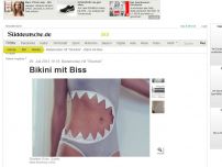 Bild zum Artikel: Bademoden-Hit 'Sharkini': Bikini mit Biss