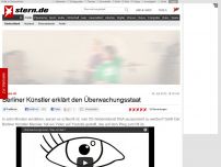Bild zum Artikel: Youtube-Hit: Berliner Künstler erklärt den Überwachungsstaat