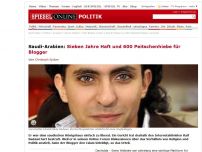Bild zum Artikel: Saudi-Arabien: Sieben Jahre Haft und 600 Peitschenhiebe für Blogger