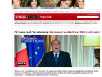 Bild zum Artikel: TV-Rede nach Verurteilung: Berlusconi versteht die Welt nicht mehr