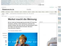 Bild zum Artikel: Rekordwerte für Schwarz-Gelb: Merkel macht die Meinung