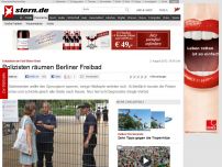 Bild zum Artikel: Eskalation am Fünf-Meter-Brett: Polizisten räumen Berliner Freibad