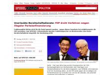 Bild zum Artikel: Unerlaubte Bereitschaftsdienste: FDP droht Verfahren wegen illegaler Parteienfinanzierung