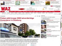 Bild zum Artikel: Polizei zählt knapp 3000 tatverdächtige Zuwanderer in Duisburg