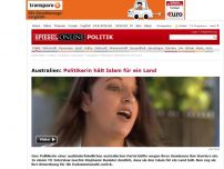 Bild zum Artikel: Australien: Politikerin hält Islam für ein Land