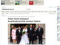 Bild zum Artikel: Sohn von Helmut Kohl: Peter Kohl kritisiert Ausländerpolitik seines Vaters
