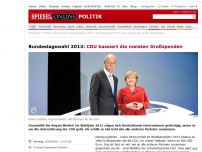 Bild zum Artikel: Bundestagswahl 2013: CDU kassiert die meisten Großspenden