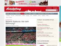Bild zum Artikel: FC Bayern Fans: Bayerns Südkurve: Nie mehr Stimmung?