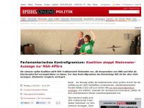 Bild zum Artikel: Parlamentarisches Kontrollgremium: Koalition stoppt Steinmeier-Aussage zur NSA-Affäre