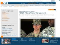 Bild zum Artikel: Friedensnobelpreis für Manning? - 
100.000 Petitions-Unterschriften gesammelt
