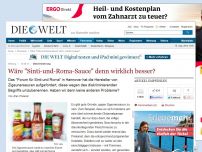 Bild zum Artikel: Diskriminierung: Wäre 'Sinti-und-Roma-Sauce' denn wirklich besser?