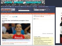Bild zum Artikel: Russische Star-Leichtathletin propagiert Homo-Hass
