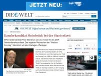 Bild zum Artikel: DDR-Geheimdienst: Kanzlerkandidat Steinbrück auf Stasi-Vorgang erfasst