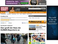 Bild zum Artikel: Nazi-Randale in Hellersdorf - Hier greift der Hass die KURIER-Reporterin an
