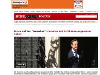 Bild zum Artikel: Druck auf den 'Guardian': Cameron soll Schikanen angeordnet haben
