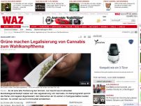 Bild zum Artikel: Grüne machen Legalisierung von Cannabis zum Wahlkampfthema