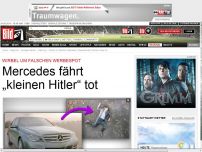 Bild zum Artikel: Wirbel um falschen Spot - Mercedes fährt „kleinen Hitler“ tot