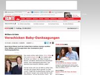 Bild zum Artikel: William & Kate: Verschicken Baby-Danksagungen