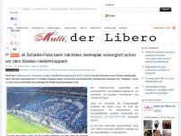 Bild zum Artikel: Polizei will Schalke-Fans beim nächsten Heimspiel vorsorglich schon vor dem Stadion niederknüppeln