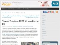 Bild zum Artikel: Trauma Trainings: PETA UK appelliert an EU