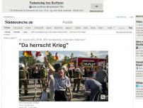 Bild zum Artikel: NPD-Kundgebung in Marzahn-Hellersdorf: 'Da herrscht Krieg'