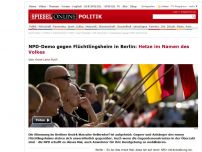 Bild zum Artikel: NPD-Demo gegen Flüchtlingsheim in Berlin: Hetze im Namen des Volkes