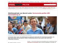 Bild zum Artikel: Wahlkampfrede von Bernd Lucke: Vermummte greifen AfD-Veranstaltung an