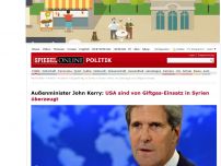 Bild zum Artikel: Außenminister John Kerry: USA sind von Giftgaseinsatz in Syrien überzeugt