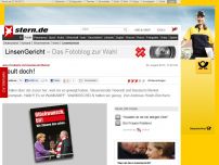 Bild zum Artikel: Juso-Postkarte mit Hoeneß und Merkel: Heult doch!
