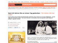 Bild zum Artikel: Nach 65 Jahren Ehe an einem Tag gestorben: 'Ein letzter Akt der Liebe'