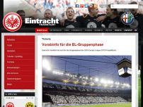 Bild zum Artikel: Eintracht für Gruppenphase qualifiziert - Vorabinfo Tickets