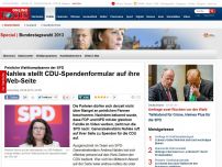 Bild zum Artikel: Peinliche Panne bei der SPD - Nahles stellt CDU-Spendenformular auf ihre Web-Seite