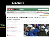 Bild zum Artikel: Polizei-Einsätze in der Fußball-Bundesliga: Unfehlbar in Uniform