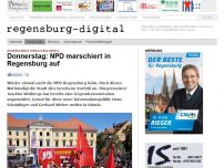 Bild zum Artikel: Donnerstag: NPD marschiert in Regensburg auf