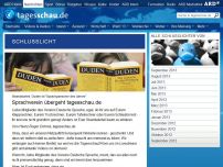 Bild zum Artikel: Schlusslicht: Sprachverein übergeht tagesschau.de