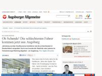 Bild zum Artikel: Kfz-Versicherung: Oh Schande! Die schlechtesten Fahrer kommen jetzt aus Augsburg
