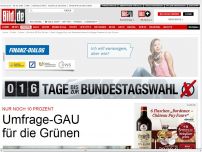 Bild zum Artikel: Nur noch 10 Prozent - Umfrage-GAU für die Grünen