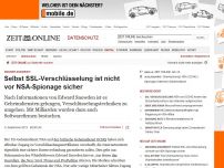 Bild zum Artikel: SSL-Verschlüsselung: 
			  NSA und GCHQ haben das Sicherheitsschloss des Internets aufgebrochen