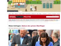 Bild zum Artikel: Miese Umfragen: Absturz der grünen Überflieger 