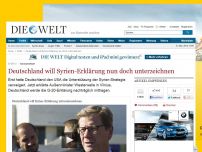 Bild zum Artikel: G-20-Gipfel: Deutschland will Syrien-Erklärung unterzeichnen