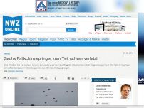 Bild zum Artikel: Sechs Fallschirmspringer zum Teil schwer verletzt