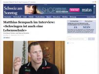 Bild zum Artikel: Matthias Sempach im Interview: «Schwingen ist auch eine Lebensschule»